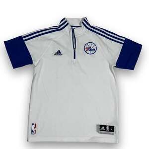 VINTAGE Y2K ADIDAS NBA PHILADELPHIA 76ERS WARM UP SHIRT